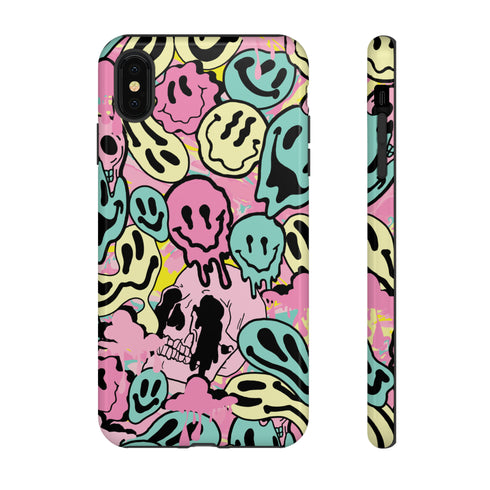Pastel Melted Neon Smiley Phone Case